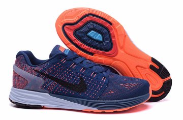 (image for) Men's Nike LunarGlide 7 Brave Blue | Hyper Orange | Black