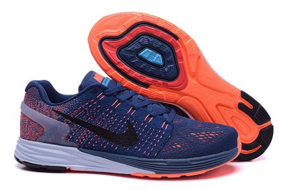 (image for) Men\'s Nike LunarGlide 7 Brave Blue | Hyper Orange | Black