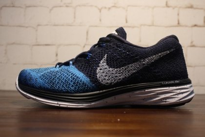 (image for) Men\'s Nike Flyknit Lunar 3 Navy / Blue