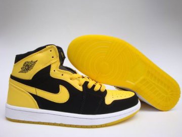 (image for) Jordan 1 Shoes black/white/gold