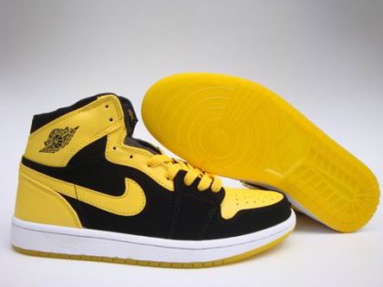 (image for) Jordan 1 Shoes black/white/gold