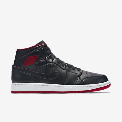 (image for) Air Jordan 1 Mid Black/White/Gym Red/Black