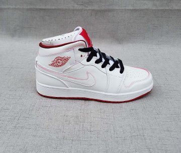 (image for) Air Jordan 1 Mid White/Black/Red