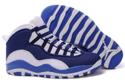 (image for) Jordan 10 Shoes black/white/blue