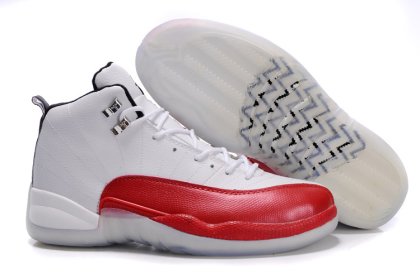 (image for) Jordan 12 Shoes white/red