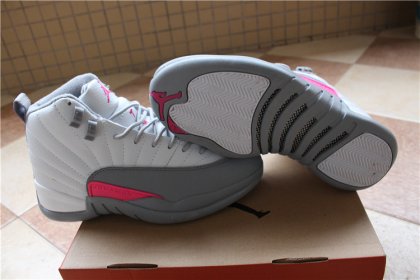 (image for) Air Jordan 12 Retro white/gray/deeppink