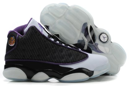 (image for) Air Jordan 13 Shoes black/white/blueviolet