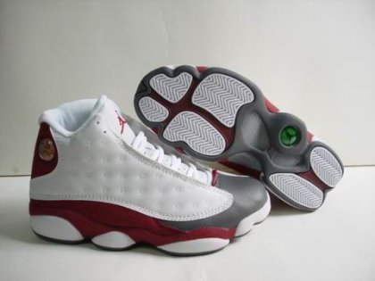 (image for) Air Jordan 13 Shoes gray/white/red