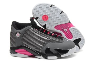 (image for) Air Jordan 14 Retro black/gray/deeppink