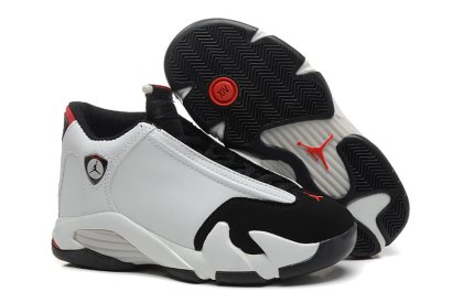 (image for) Air Jordan 14 Retro black/white/red