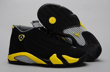 (image for) Air Jordan 14 Retro black/gray/yellow