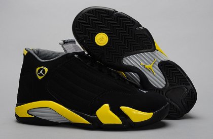 (image for) Air Jordan 14 Retro black/gray/yellow