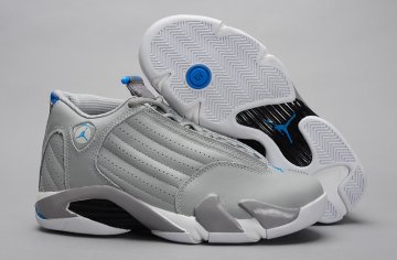(image for) Air Jordan 14 Retro white/gray/blue