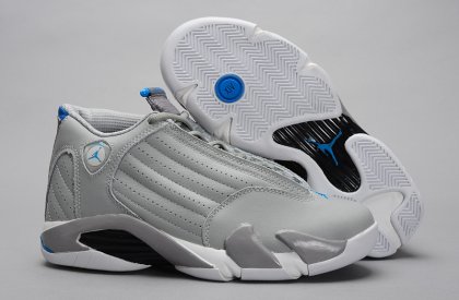(image for) Air Jordan 14 Retro white/gray/blue