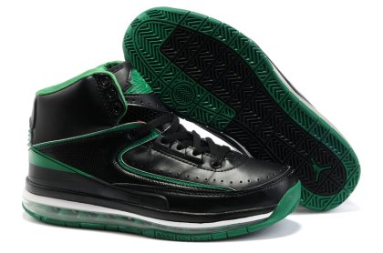 (image for) Jordan Retro 2 black/white/darkgreen