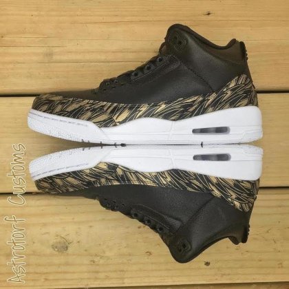 (image for) Air Jordan 3 Retro black/white/golden II