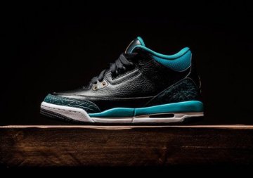 (image for) Air Jordan 3 GS Black/Deepskyblue