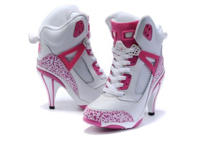 (image for) Air Jordan 3.5 High Heels Shoes deeppink/white
