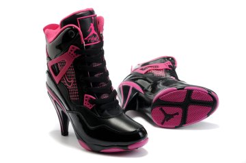 (image for) Jordan 4 High Heels Shoes black/deeppink