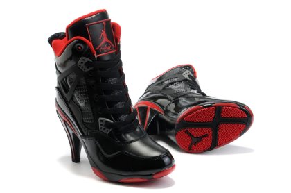 (image for) Jordan 4 High Heels Shoes black/red