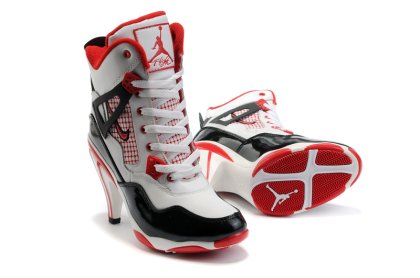 (image for) Jordan 4 High Heels Shoes black/red/white