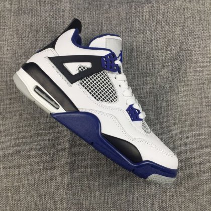 (image for) Air Jordan 4 Retro White/black/blue