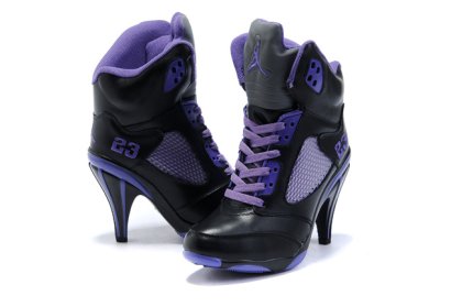 (image for) Jordan 5 High Heels Shoes black/blue/lightslateblue