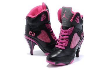 (image for) Jordan 5 High Heels Shoes black/deeppink