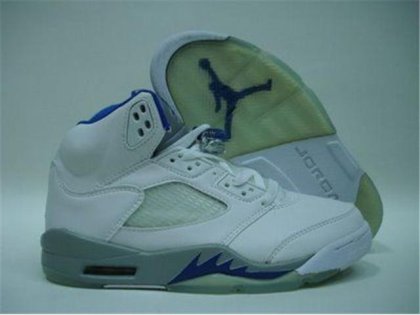 (image for) Jordan Retro 5 white/gray/blue
