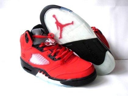 (image for) Jordan Retro 5 white/black/red II