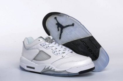 (image for) Air Jordan 5 Retro Low White/Black