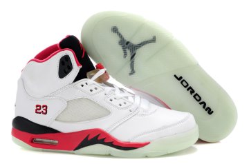 (image for) Jordan Retro 5 white/black/red IX