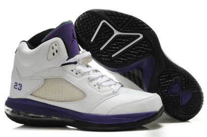 (image for) Air Jordan 5.0 white/black/blueiolet