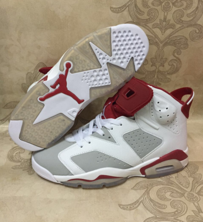 (image for) Air Jordan 6 Retro white/gray/red