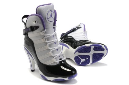 (image for) Jordan 6 Rings High Heels black/lightslateblue/white