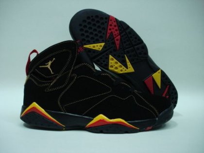 (image for) Jordan 7 Shoes black/red/gold