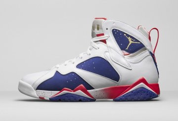 (image for) Air Jordan 7 Retro White/Deep Royal Blue/Fire Red/Metallic Gold