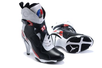 (image for) Jordan 8 High Heels Shoes black/white/red