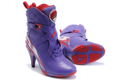 (image for) Jordan 8 High Heels Shoes blueviolet/white/red