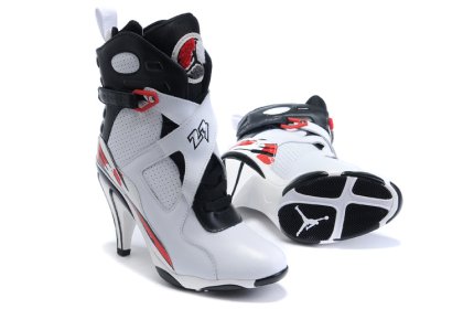 (image for) Jordan 8 High Heels Shoes black/white/red II