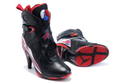 (image for) Jordan 8 High Heels Shoes black/red