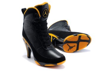 (image for) Jordan 9 Heels black/gold
