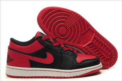 (image for) Air Jordan Retro 1 Low black/white/red