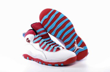 (image for) Air Jordan 10 Retro White/University Blue/Black/Light Crimson