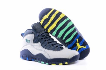 (image for) Air Jordan 10 Retro White/darkslateblue/yellow