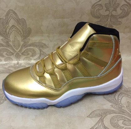 (image for) Air Jordan XI Retro Three-Quarter Golden/Golden