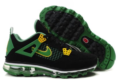 (image for) Air Max Jordan 4 black/white/green