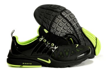 (image for) Nike Air Presto Running Shoes black/lawngreen