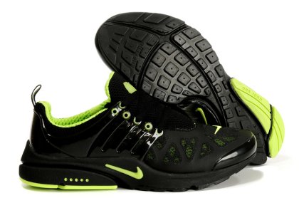 (image for) Nike Air Presto Running Shoes black/lawngreen