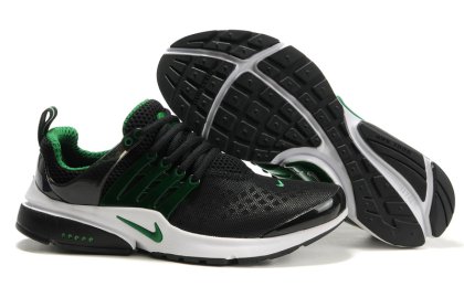 (image for) Nike Air Presto Running Shoes black/white/green